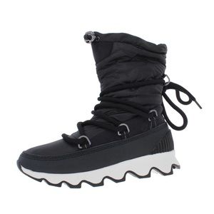 SOREL Kinetic Black White Waterproof Winter Boots 9.5
